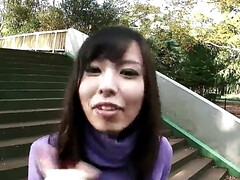 18, アジア人, 美女, デカチン, フェラチオ, 車, アウトドア, ガリガリ