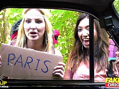 Grote mammen, Pijpbeurt, Bruinharig, Hd, Latijnse vrouw, Mexicaans, Openbaar, Tieten likken