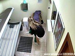 Leie, Blondine, Behaart, Hd, Realität, Solarium, Solo, Spanner