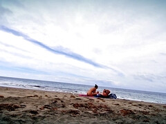 Tasha Sinz Gives A Random Stranger A Handjob At The Nudist Beach
