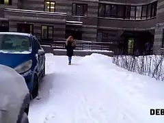 Hd, Huisgemaakt, Geld, Gezichtspunt, Roodharige vrouw, Ruw, Russisch, Tiener