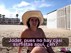 素人, フェラチオ, 巨乳な, バック, 公共, 現実, スペイン人, ティーン