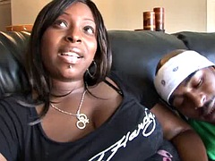 Gorda, Tetas grandes, Negro, Mamada, Morena, Ébano, Sexo duro, Tetas
