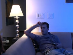 Tussi, Grosser schwanz, Grosse titten, Blondine, Blasen, Spermaladung, Hardcore, Natürlichen titten