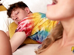 ビキニ, 女 人男 人, ホテル, キス, なめる, 生徒, 三人, 濡れ