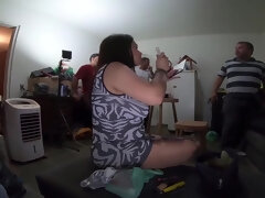 素人, お尻, 美女, デカ尻, デカパイ, 巨乳な, 母, 公共