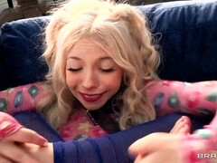 Lil Teen Kenzie Reeves is back taking a dick in her asshole. POV.