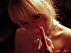 Ariel Rebel First Blowjob On Camera: Fansly, Teen  Small Tits Porn