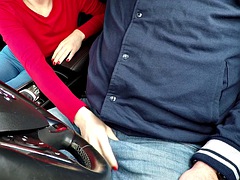 Schönheit, Blasen, Auto, Füsse, Fußfetisch, Masturbation, Polisch, Öffentlich