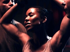 Cul, Nana, Gros cul, Gros seins, Sucer une bite, Queue, Noir ébène, Léchez