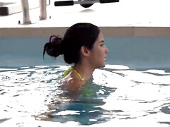 18 jaar, Zwart, Bruinharig, Zwart, Europees, Interraciaal, Likken, Tieten likken