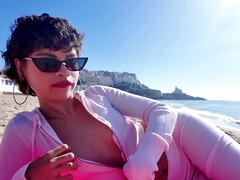 Arsch, Erotisch, Masturbation, Geld, Nackt, Im freien, Schlampe, Nass