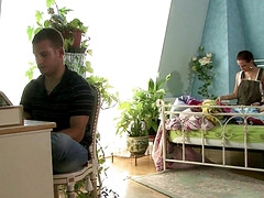 Tussi, Tschechisch, Schwanz, Handjob, Zierlich, Muschi, Reiten, Rasiert