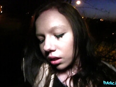 素人, 美女, フェラチオ, アウトドア, ハメ撮り, 公共