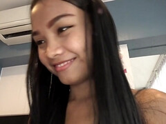 Nana, Sucer une bite, Hd, Chatte, Maigrichonne, Adolescente, Thaïlandaise, Nénés