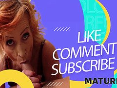 Grote lul, Omie, Ondergoed, Rijpe lesbienne, Roodharige vrouw, Kousen