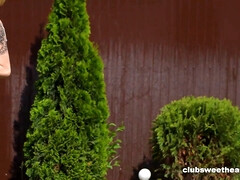 Doigter, Embrassement, Léchez, Seins naturels, De plein air, Fête, Chatte, Maigrichonne