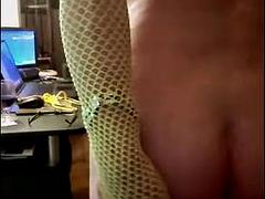 Crossdresser, Europäisch, Französisch, Schwul, Handjob, Masturbation, Reif, Solo