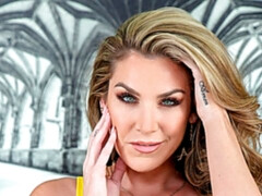 Grote mammen, Blond, Seksspeelgoed, Vingeren, Ondergoed, Alleen, Strippen, Speelgoed