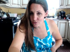 茶髪の, ヨーロピアン, 熟年, 一人, ウェブカメラ