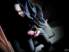 Lucia Love rides a thick cock in a confessional after confessing her sins