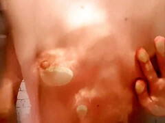 18 jahre, Leie, Bad, Paar, Nackt, Dusche, Spanner