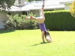 Dichtbij, Dansen, Jurk, Extreem, Sportzaal, Masseren, Openbaar, Alleen