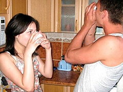 Grosser arsch, Grosser schwanz, Blasen, Braunhaarige, Hundestellung, Natürlichen titten, Jungendliche (18+), Titten