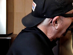 Leie, In den arsch, Blasen, Schwul, Interrassisch, Reif