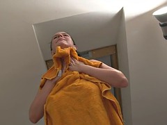 Amateur, Nana, Gros seins, Public, Douche