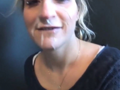 Leie, Blondine, Blasen, Spermaladung, Aufs gesicht abspritzen, Pov, Realität, Jungendliche (18+)