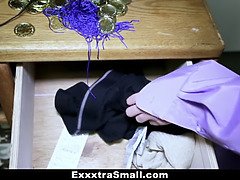 Exxxtrasmall - wild teen woman plowed with athlete sausage