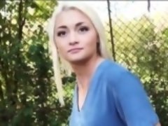 Rubia, Mamada, Al aire libre, Pov, Adolescente