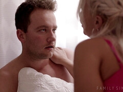 アメリカ人, ベッドルーム, フェラチオ, バック, なめる, オナニー, 淫乱熟女, タトゥー