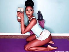 Noir ébène, Doigter, Lesbienne, Lingerie, Dénudage, Adolescente, Jouets, Webcam