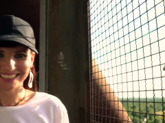 Jeny Smith is walking naked through an abandoned factory