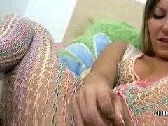 Amateur, Fait maison, Masturbation, Maigrichonne, Jarretelles, Adolescente, Nénés, Jouets