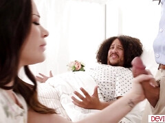 デカパイ, イマラチオ, チン, 医者, 手コキする, Hd, 小柄, 妻