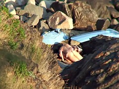 素人, ビーチ, のぞき