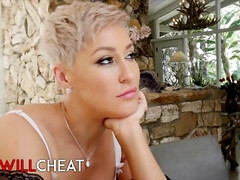 Arsch, Grosse titten, Blondine, Paar, Handjob, Natürlichen titten, Realität, Titten