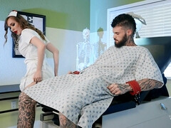 Большие сиськи, Минет, Брюнетки, Собачьи, Ласковые ручки, Короткая стрижка, Тату, Униформа