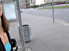 Real public fucking movie with a sexy coed babe