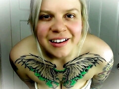 Beauté, Gros cul, Blonde, Queue, Femelle, Masturbation, Orgasme, Solo