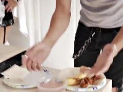 Nana, Sucer une bite, Tir de sperme, Fétiche, Léchez, Domestique, Rousse roux, Nénés