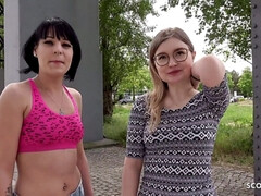 Amateur, Gros seins, 2 femmes 1 homme, Allemand, Hard, Seins naturels, Public, Nénés