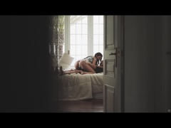 黒人, カップル, 中出し, ドレス, 顔射, キス, 乳首, パンティ