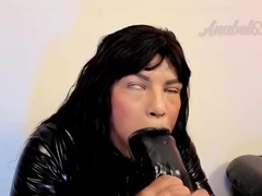 Schwarz, Blasen, Dildo, Extrem, Fetisch, Hd, Riesendildo, Latex