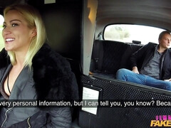 Rubia, Mamada, Británico, Coche, Coño