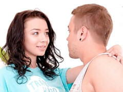 アナル, フェラチオ, 茶髪の, バック, キス, なめる, オマンコ, ティーン