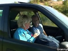 He picks up hitchhiking old granny